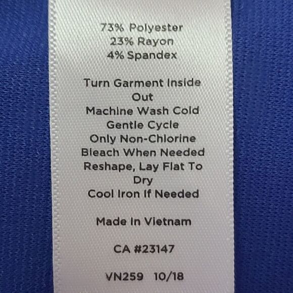 Talbots Blue Shift Dress Medium - Picture 6 of 6